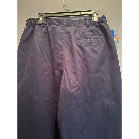 Karen Scott Women's Petite Petite Size 14P Blue Flat Front Casual Pants - Picture 5 of 10